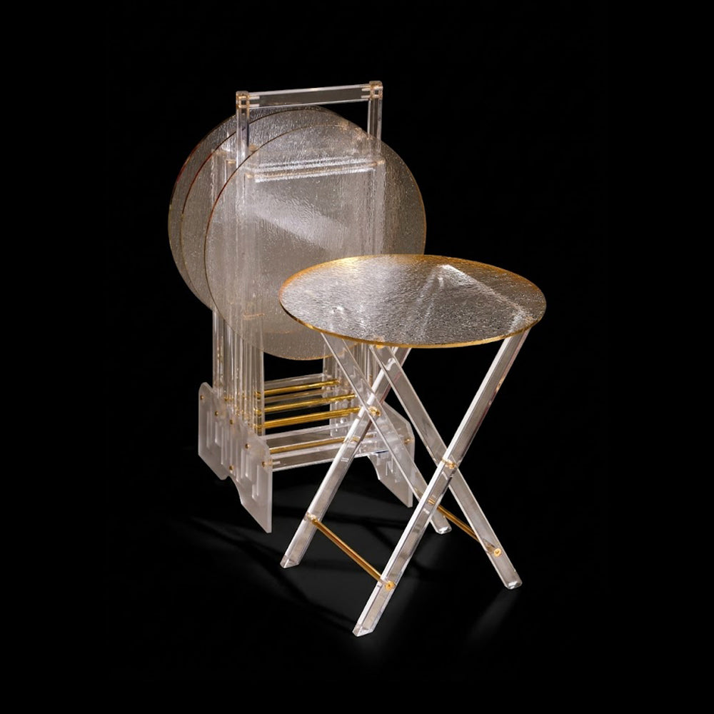 ACRYLIC TABLE 4PC SET IR ZD11T Default Title - MamasJan Household