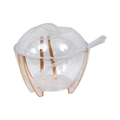 BOWL SALAD ACRYLIC WITH SPOON IR 4036T Default Title - MamasJan Crockery