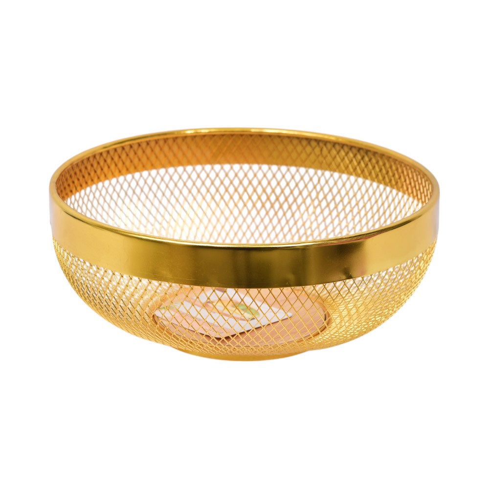 FRUIT BASKET STEEL EMAY IR YM8821G Default Title - MamasJan Crockery