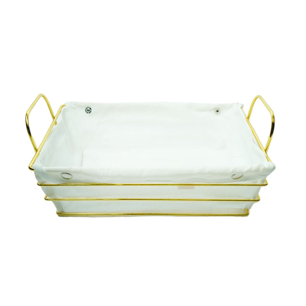 BREAD BASKET STEEL GOLDEN YM11450GW Default Title - MamasJan Crockery