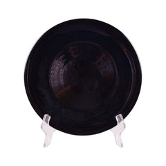 PLATE DINNER MANAL BLACK ROUND B0011 Default Title - MamasJan Crockery