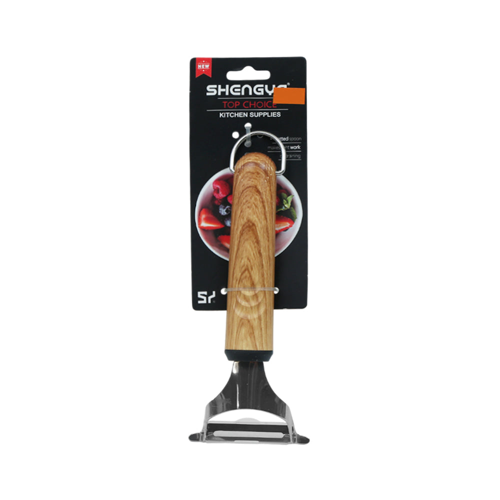 PEELER SHENGYA Y-SHAPE WOODEN HANDLE K1131T ZIK Default Title - MamasJan Crockery