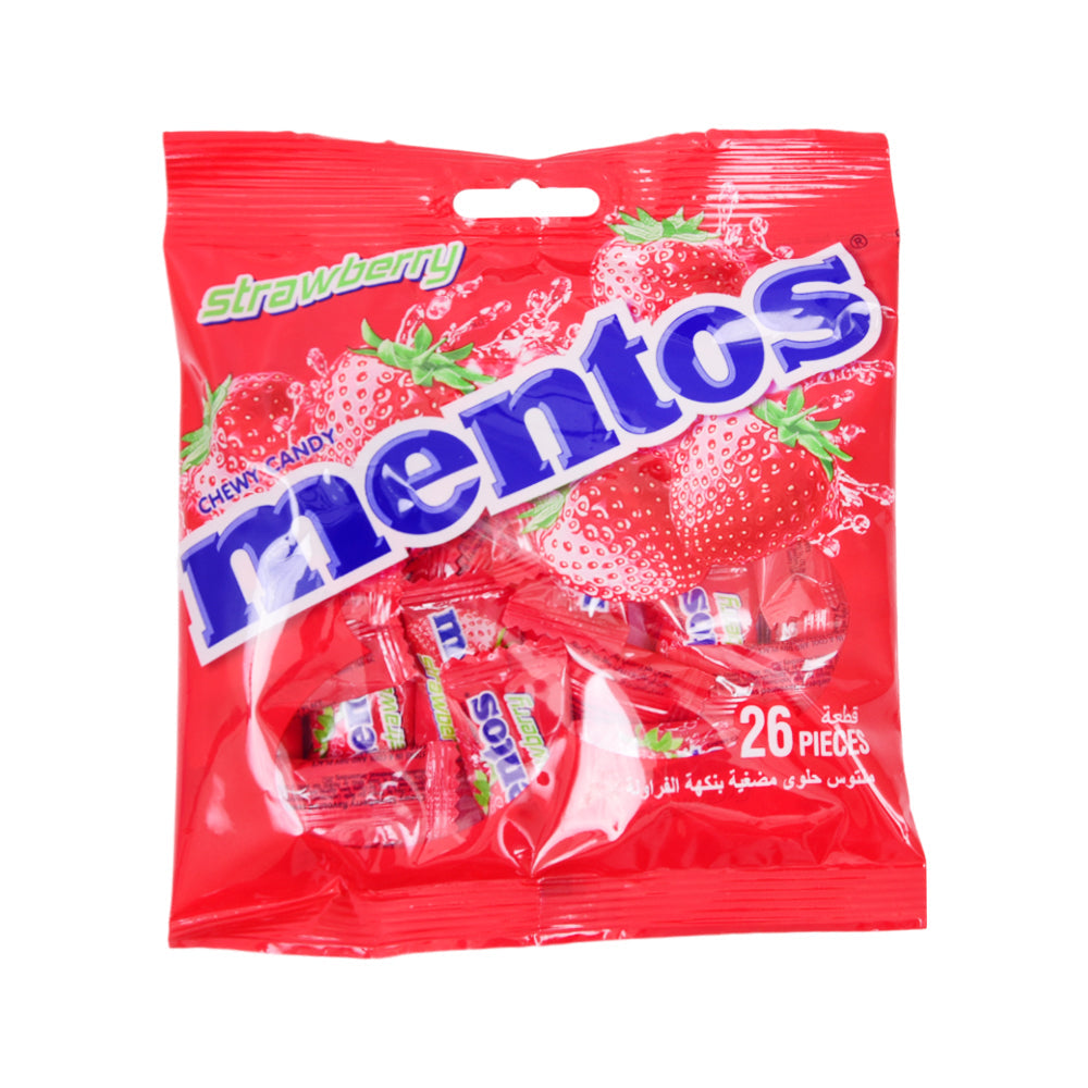 MENTOS MONO POUCH STRAWBERRY CANDY 70.2 GM Default Title - MamasJan GroceryFoods