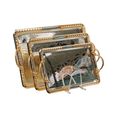 TRAY SET 3PC STEEL JIAMEI IR T1763LMS-SG/K9054-SG Default Title - MamasJan Crockery