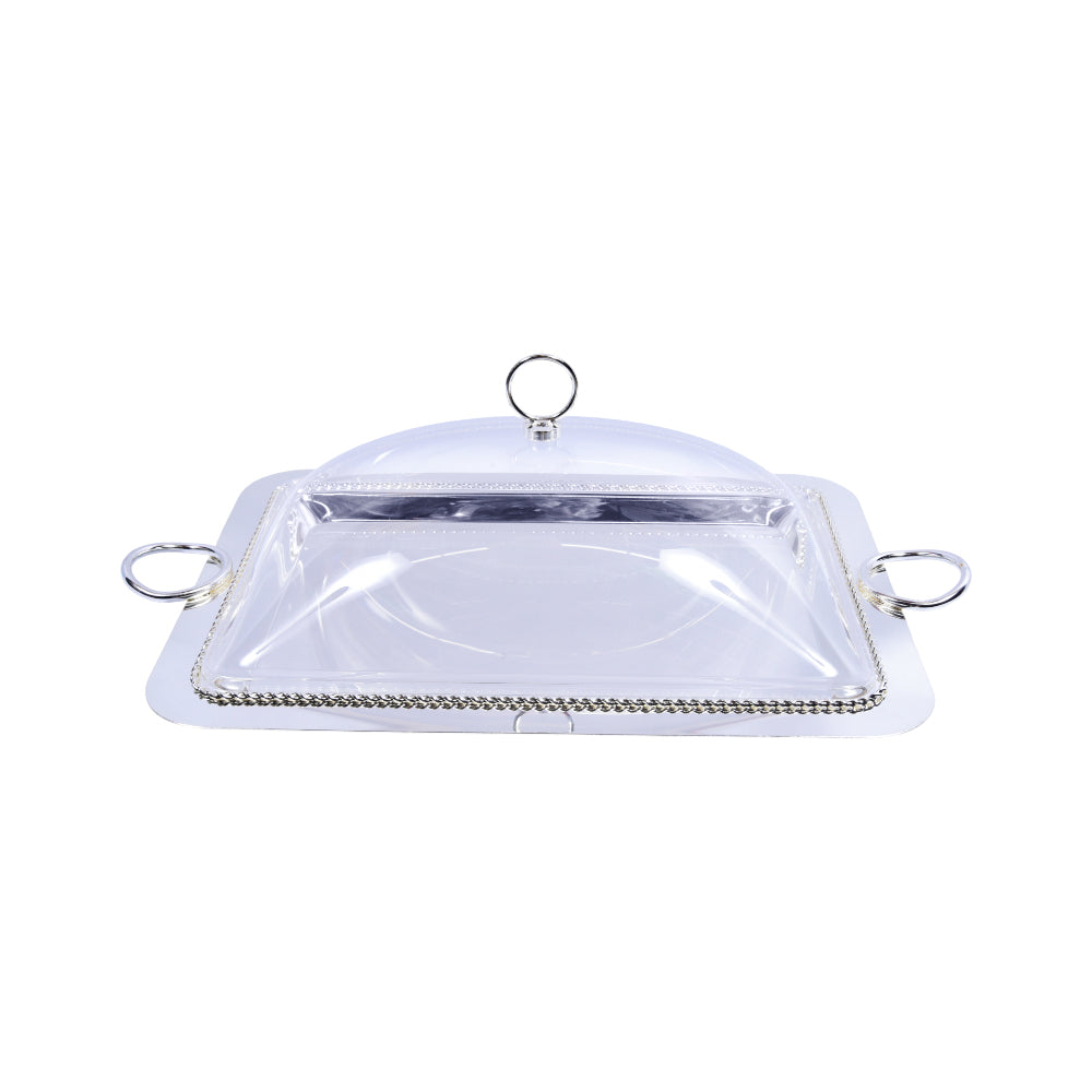 TRAY W-COVER ORCHID CD-7382 Default Title - MamasJan Décor