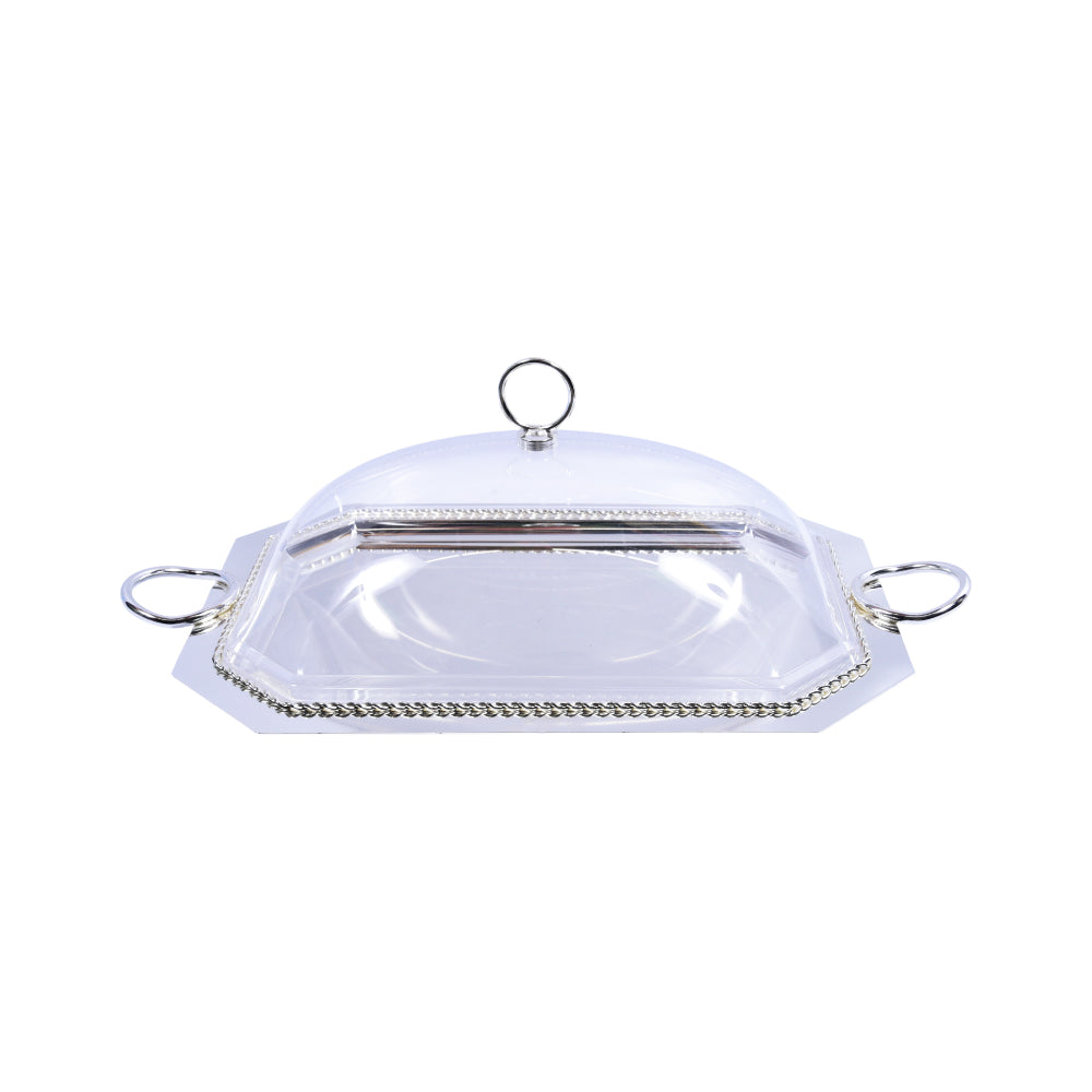 TRAY W-COVER ORCHID CD-7402 Default Title - MamasJan Décor