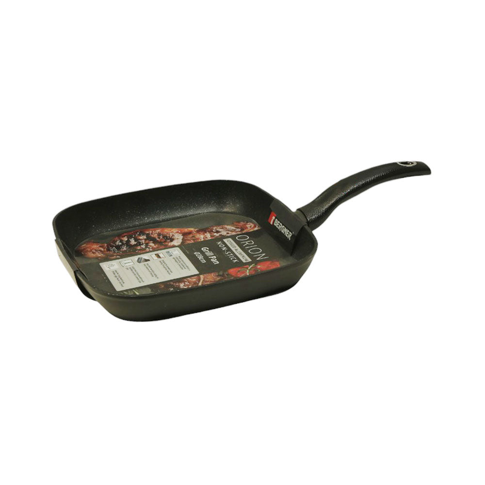 GRILL PAN BERGNER 28CM BG35850GY Default Title - MamasJan Crockery