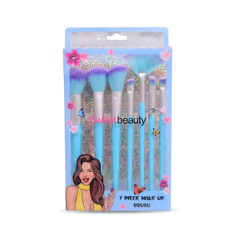 SWEET BEAUTY 7PC MAKEUP BRUSH SET SZ-151 Default Title - MamasJan Makeup