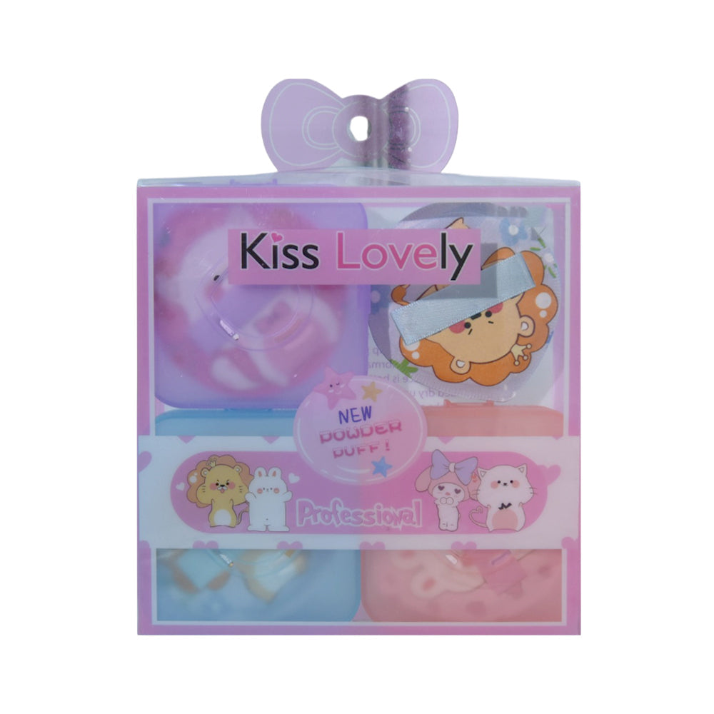 KISS LOVELY PROFESSIONAL POWDER PUFF 4IN1 FP-3092 Default Title - MamasJan Makeup