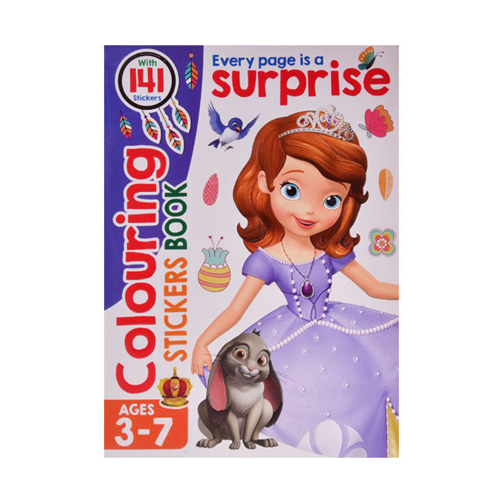 COLOURING STICKER BOOK JQ-968H Default Title - MamasJan Toys