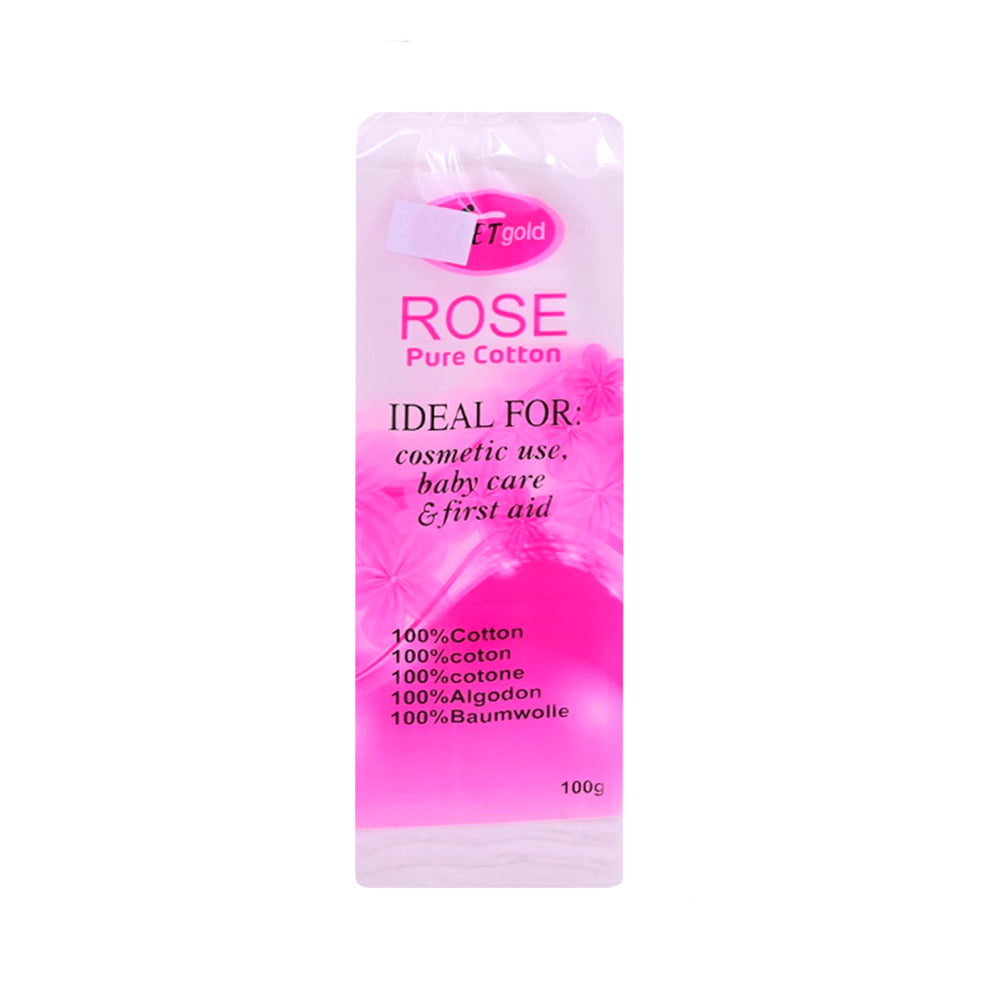 VEETGOLD ROSE PURE COTTON PADS 100G IR Default Title - MamasJan skincare