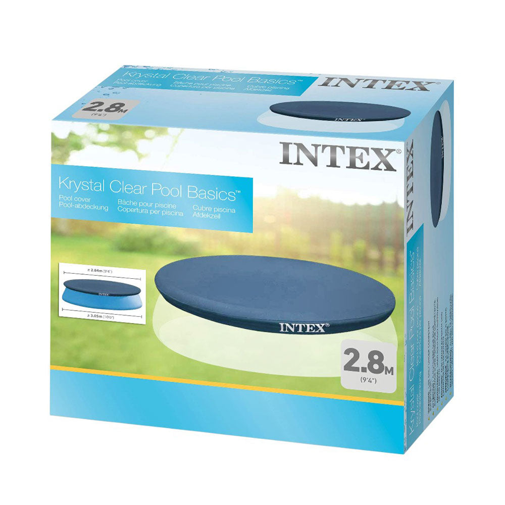 28021 INTEX KRYSTAL CLEAR POOL COVER 10FT A.I Default Title - MamasJan Toys