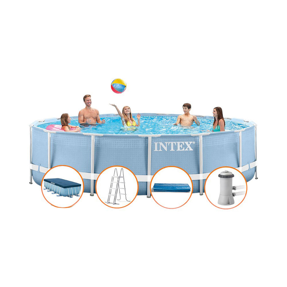 26726 INTEX PRISM FRAME POOL 15X4FT (6+ YEAR) A.I Default Title - MamasJan Toys