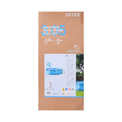 28208 INTEX METAL FRAME SWIMMING POOL 10FT A.I Default Title - MamasJan Toys