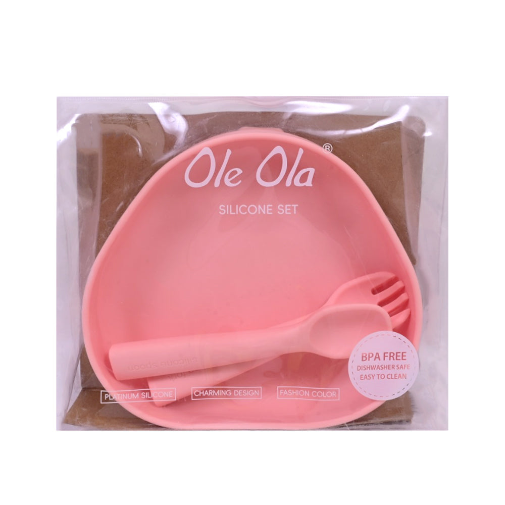 SK-6185 OLE OLA SILICONE DINNER SET IR Default Title - MamasJan Toys