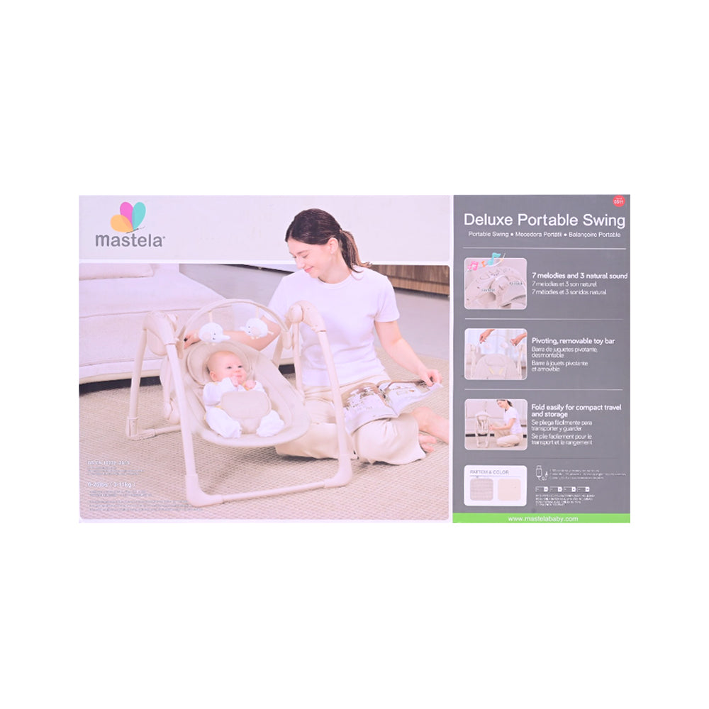 MASTELA DELUXE PORTABLE AUTO SWING 6511 Default Title - MamasJan Toys