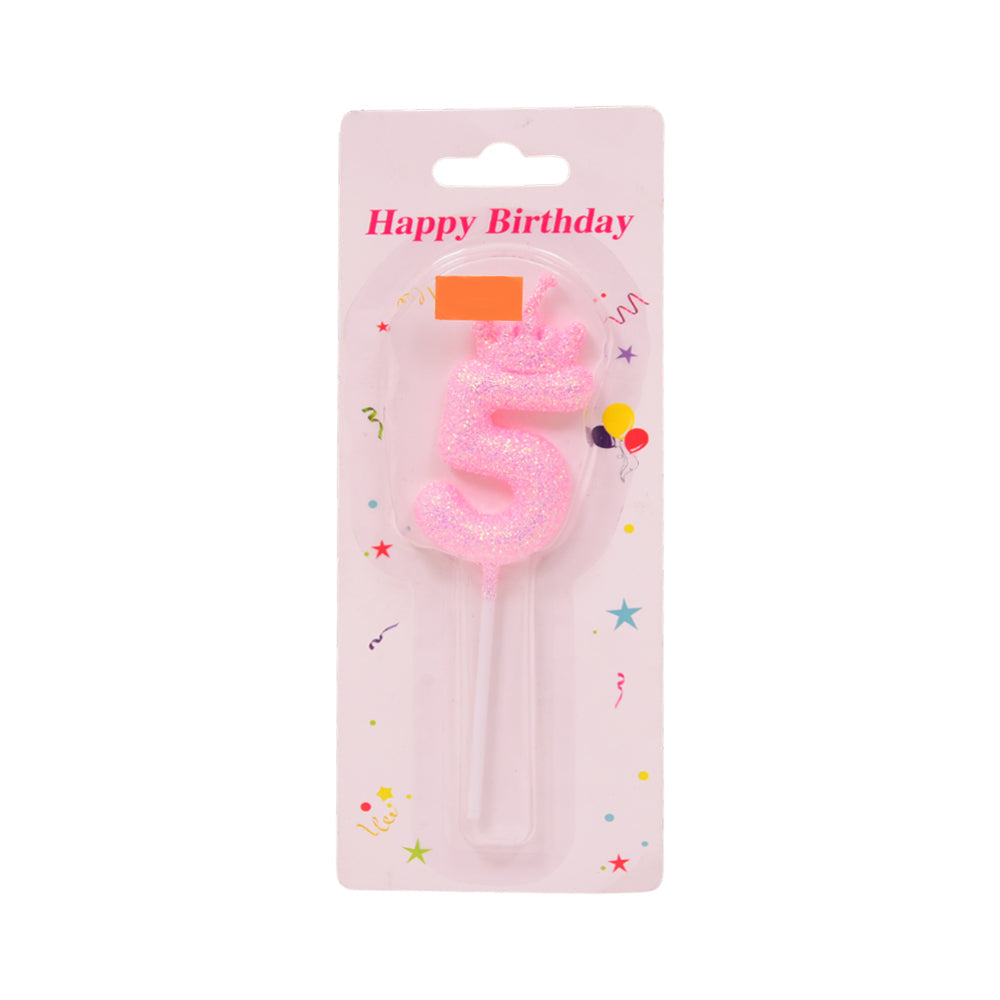 50707-63 BIRTHDAY CANDLE GLITTER NUMBER IR Default Title - MamasJan Toys