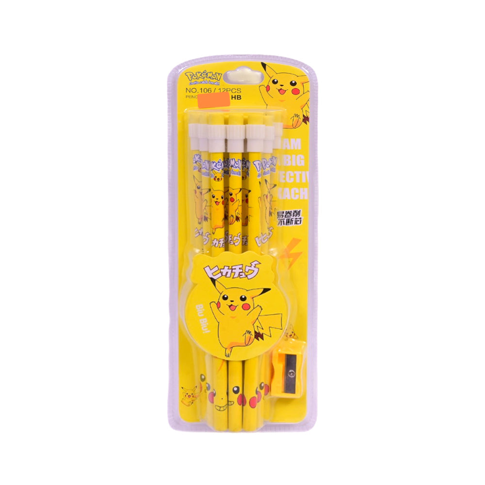 LC106 POKEMON PENCIL 12PCS PACK Default Title - MamasJan Toys