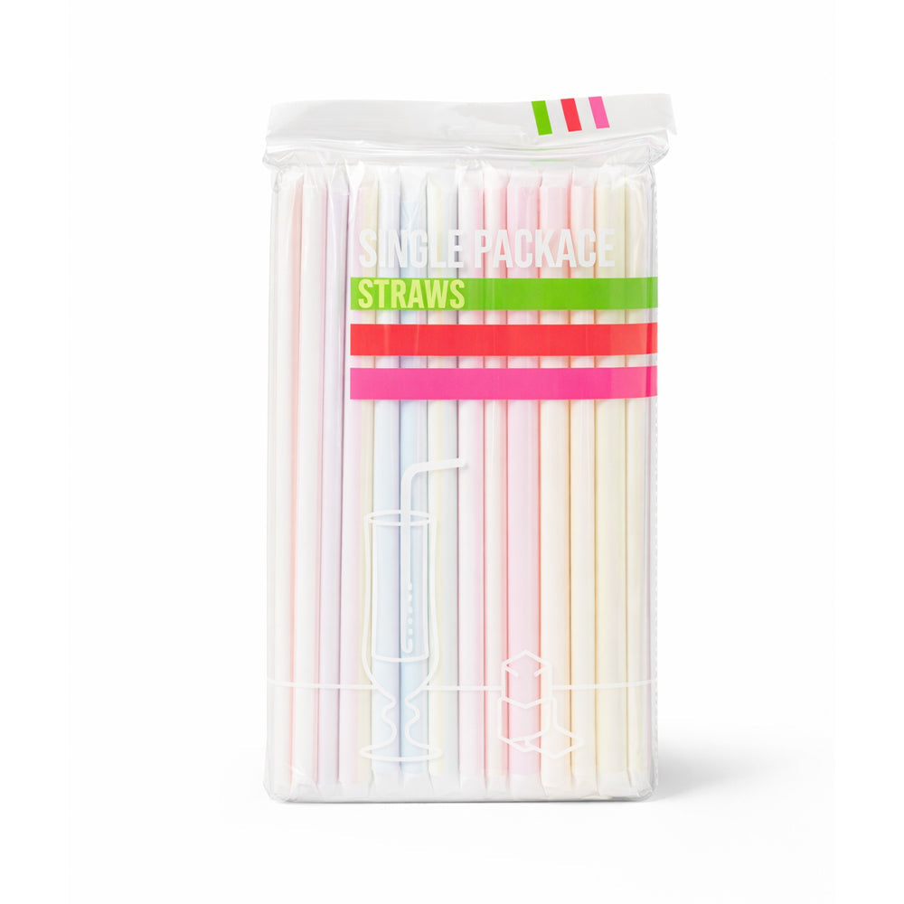 WHITE STRAW (WITH COVER) 100PC PACK IR JF6007 A-127-129 Default Title - MamasJan Grocery Non Foods
