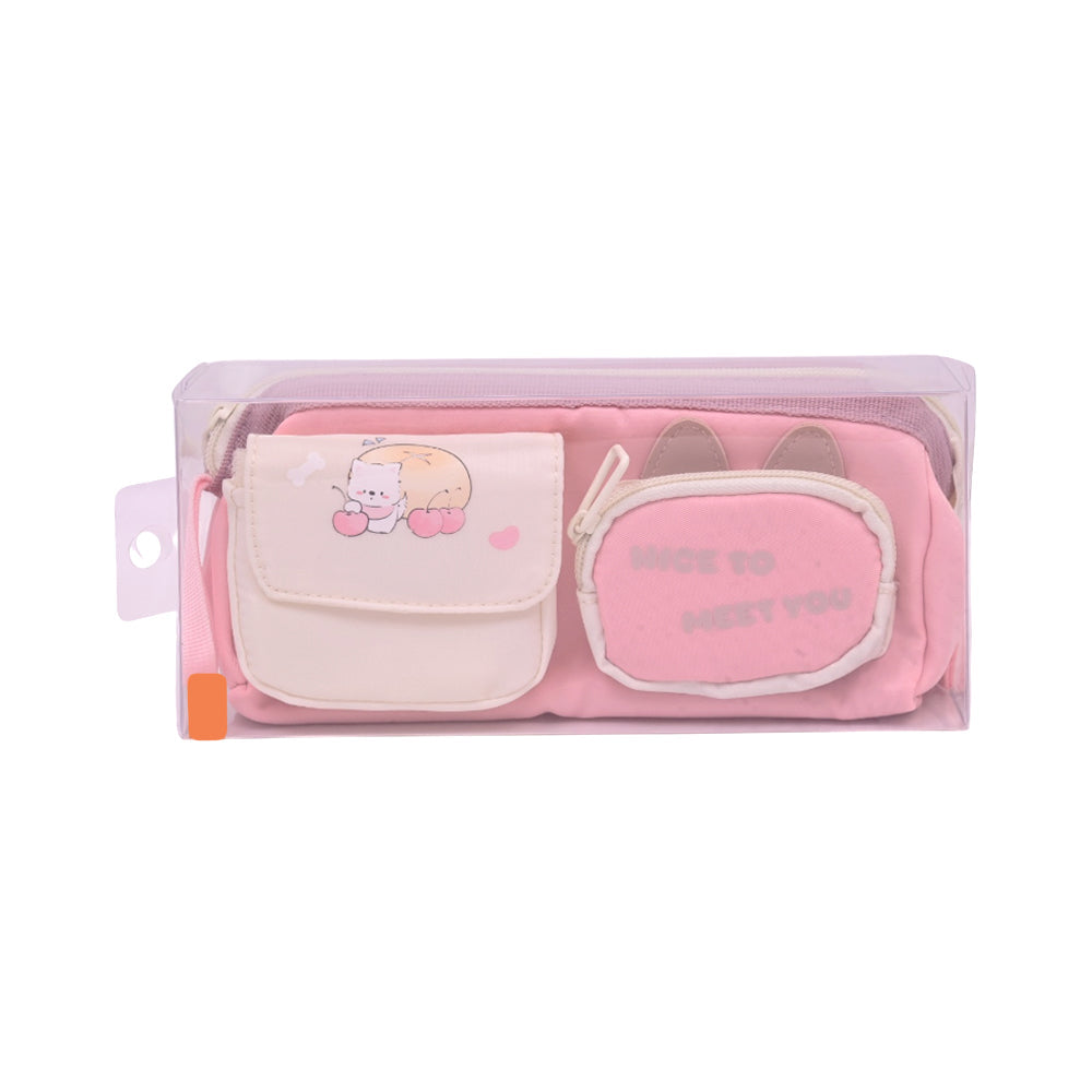 25169 PENCIL POUCH NICE TO MEET YOU IR Default Title - MamasJan Toys