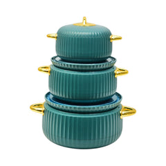 HOT POT SET 3PC SOUTHWEST KINNO LBFW2141P GREEN Default Title - MamasJan Crockery