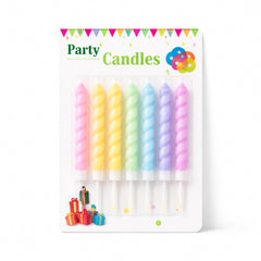 50707-56 PARTY TWISTED CANDLE COLORFUL IR Default Title - MamasJan Toys