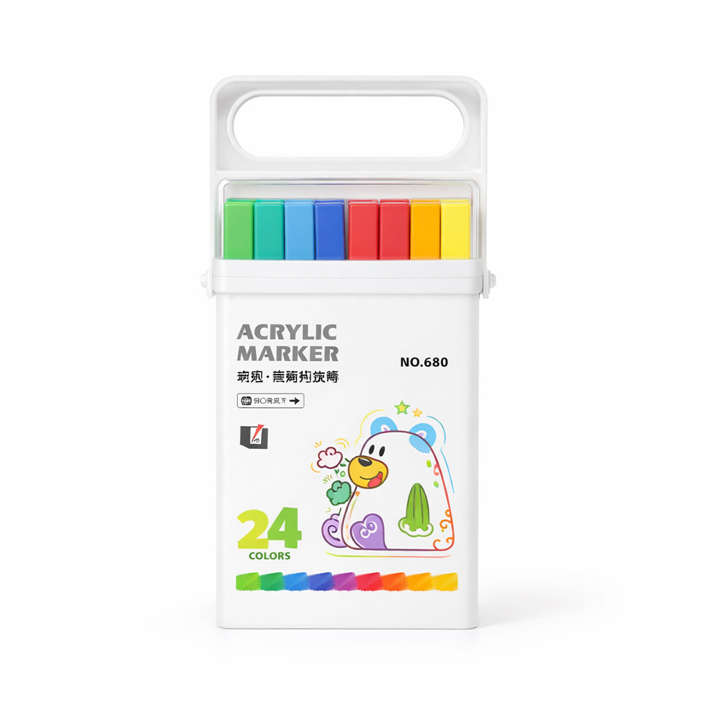 680.24 DUAL ACRYLIC MARKER HANDY BOX 24PCS Default Title - MamasJan Toys