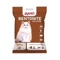 MANO BENTONITE CAT LITTER COFFEE 10L/8K.G Default Title - MamasJan Pet Essentials