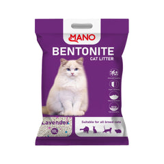 MANO BENTONITE CAT LITTER LAVENDER 10L/8K.G Default Title - MamasJan Pet Essentials