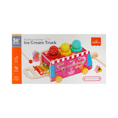 AI-24-206 WOODEN ICE CREAM TRUCK Default Title - MamasJan Toys
