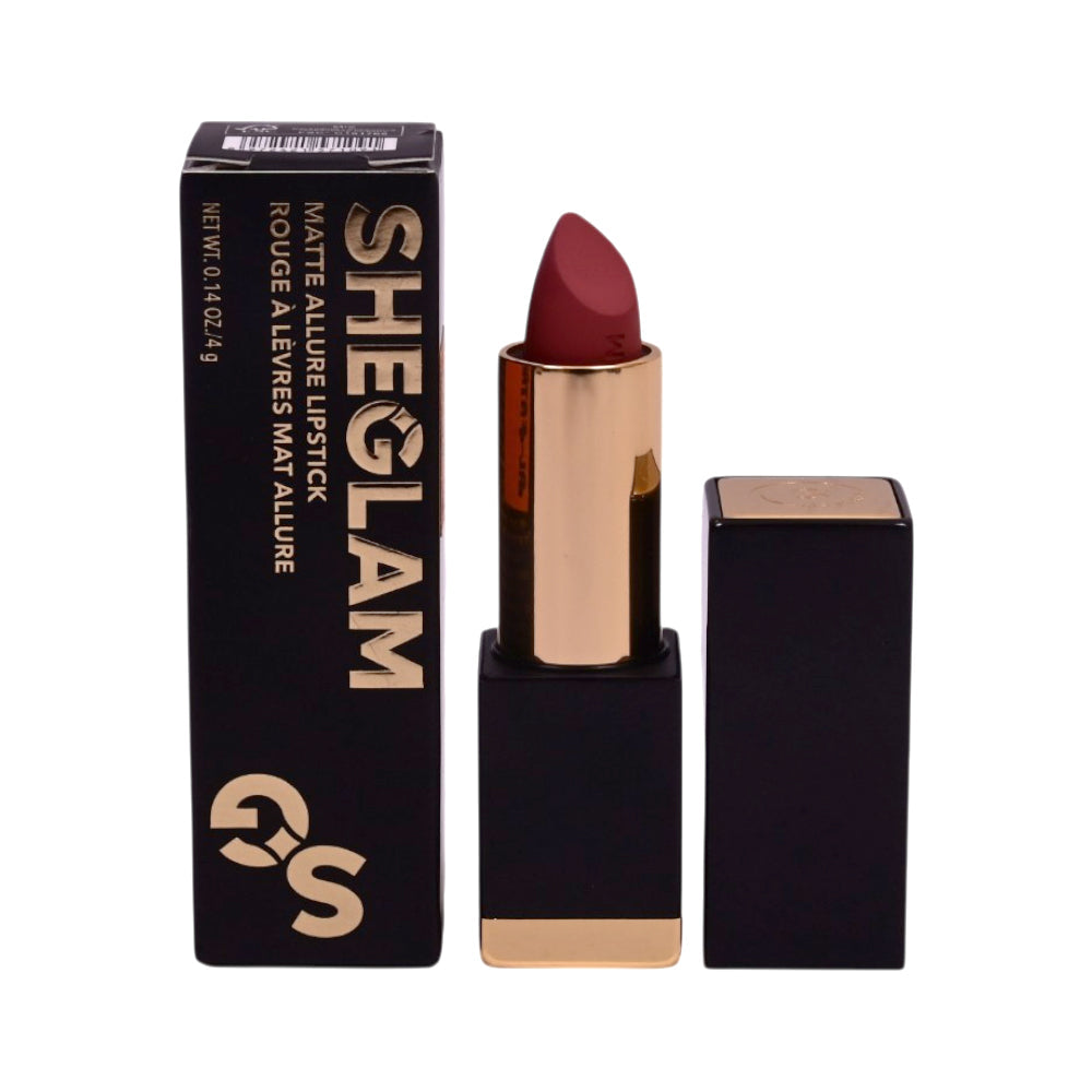 SHEGLAM MATTE ALLURE LIPSTICK RETRO ROSE 4G Default Title - MamasJan Makeup
