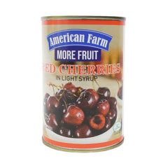 AMERICAN FARM RED CHERRIES IN LIGHT SYRUP 400 GM Default Title - MamasJan Grocery