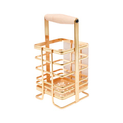SPOON HOLDER GOLDEN SQUARE FLZ-J8086 ZIK Default Title - MamasJan Crockery