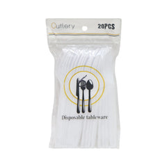 DISPOSIBLE SPOON WHITE 20PC PACK IR 50707-33 Default Title - MamasJan Grocery Nonfood