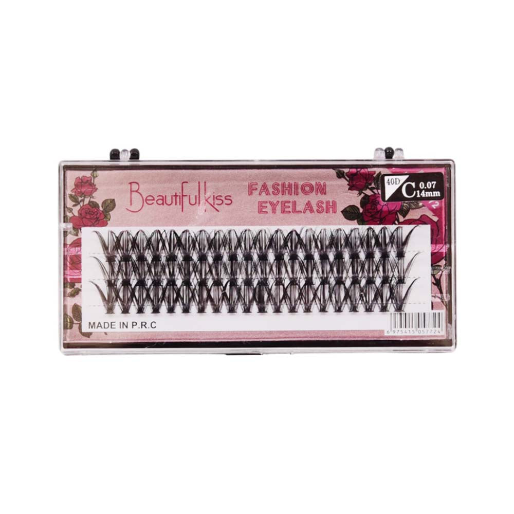 BEAUTIFUL KISS FASHION EYELASH 40D 12MM Default Title - MamasJan Makeup