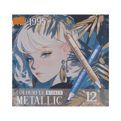 AW1995-12 METALLIC COLOR MARKER Default Title - MamasJan Toys
