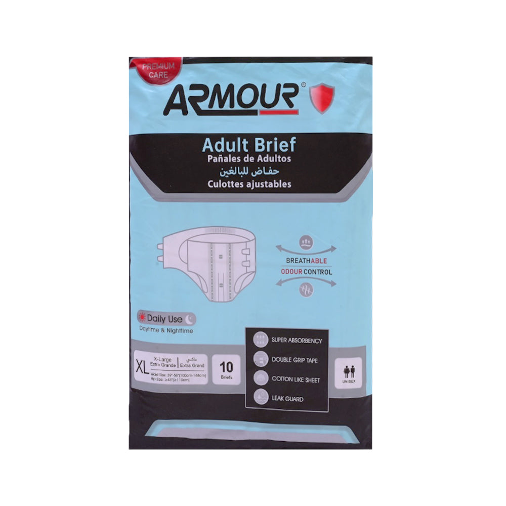 ARMOUR ADULT DIAPER XL 10 PCS Default Title - MamasJan Baby Maternity Care