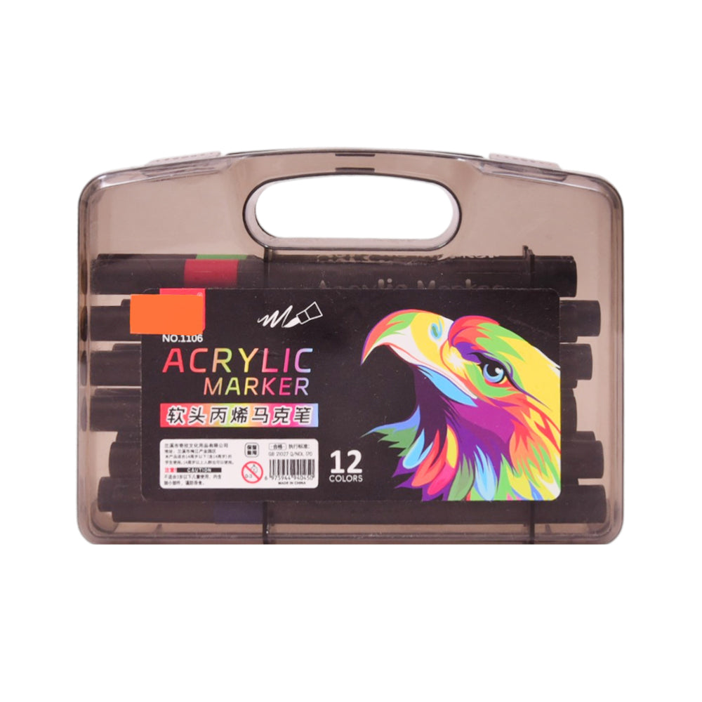 1106-12 ACRYLIC MARKER 12PCS Default Title - MamasJan Toys