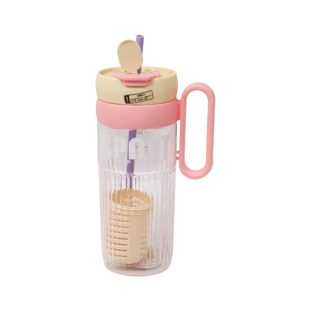 MUG WITH STRAW ACRYLIC 1160 ML IR XBD8041/GG54 Default Title - MamasJan Crockery