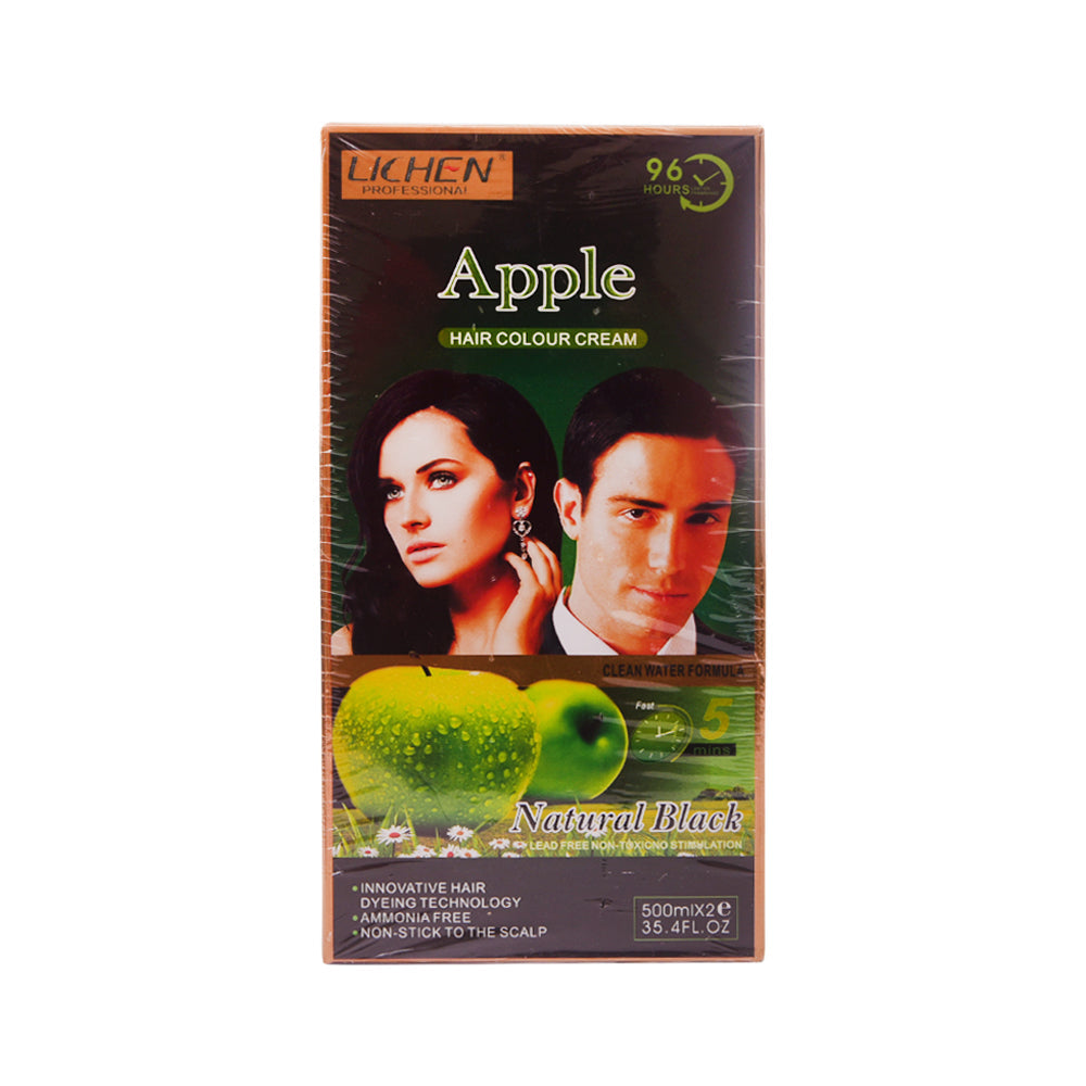 LICHEN APPLE COLOR NATURAL BLACK 1000ML Default Title - MamasJan haircare