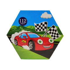 22112 CAR COLORING KIT 112PC A.M Default Title - MamasJan Toys