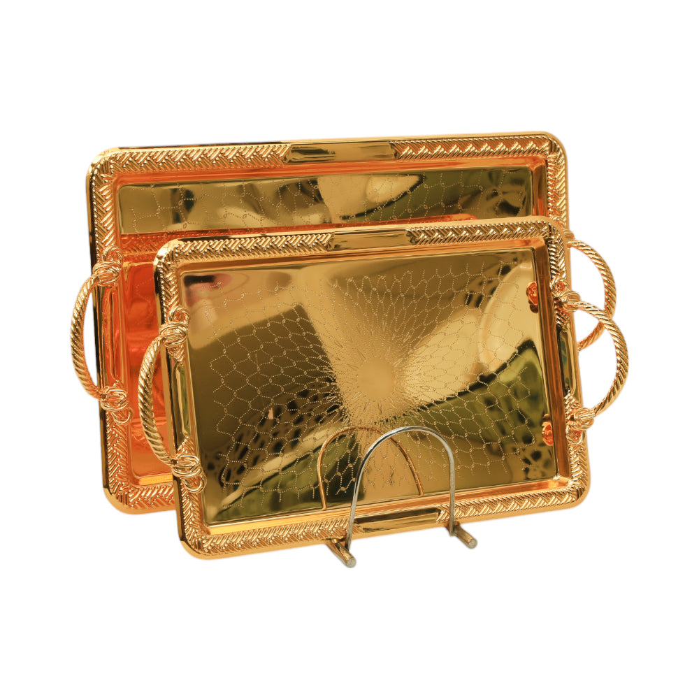 TRAY SET 2PC STEEL NAJIB NB5506 Default Title - MamasJan Crockery