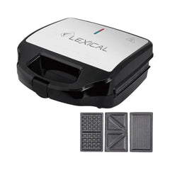 LEXICAL SANDWICH MAKER 3IN1 750W IR LSM-2531 Default Title - MamasJan Electronics