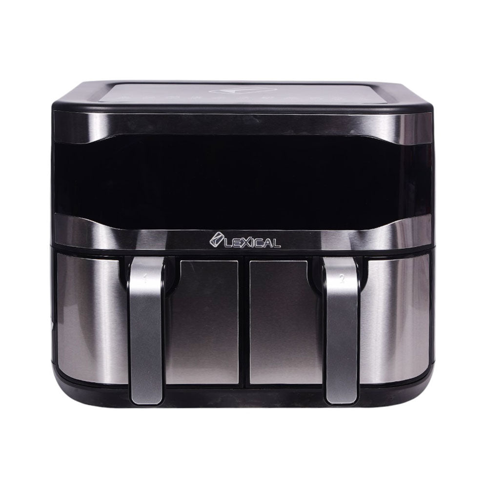 LEXICAL AIR FRYER DOUBLE BASKET 9 LTR IR LAF3081 Default Title - MamasJan Electronics