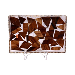 TRAY WOODEN IR Y08-3 Default Title - MamasJan Crockery