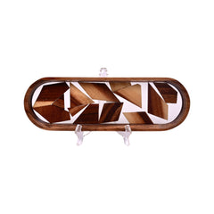 TRAY WOODEN IR YH6-47 Default Title - MamasJan Crockery