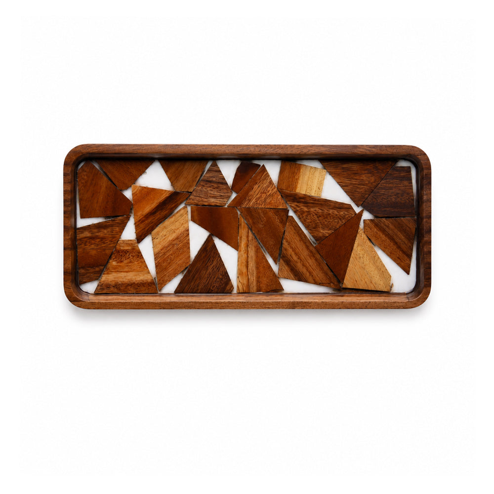 TRAY WOODEN IR YH6-32S Default Title - MamasJan Crockery