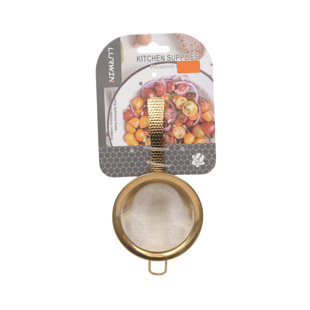 TEA STRAINER 8 CM LURWIN GOLDEN LY35294 ZIK Default Title - MamasJan Crockery