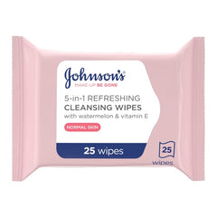 Johnson S Facial Wipes Make Up Be Gone 5 In 1 Refreshing 25 Wipes