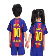 MESSI 2PC FOOT-BALL JERSEY NAVY/RED IRS-26 2-3 YEAR 007 13-14 YEAR - MamasJan KidsWear